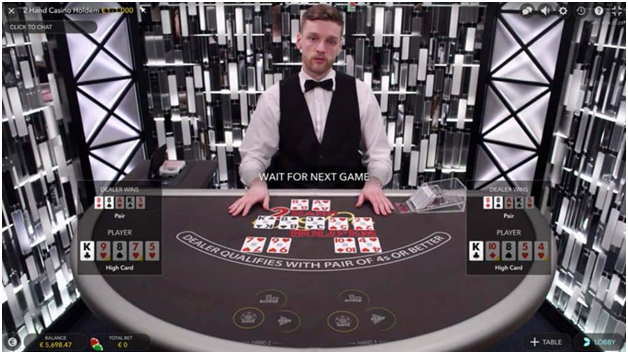 2 hand casino holdem live casino