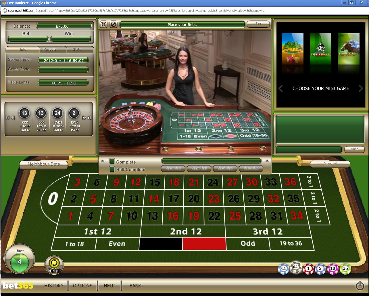 3 playing online live roulette
