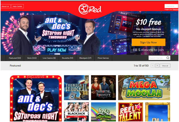 32 Red Live Casino