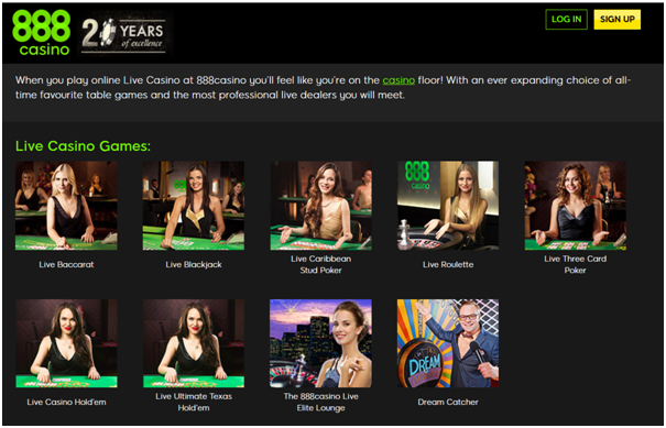888 Elite Lounge Live Casino