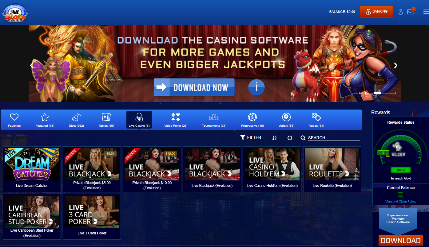 All Slots Live Casino
