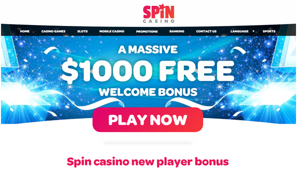 Bonus offers at Spin Casino