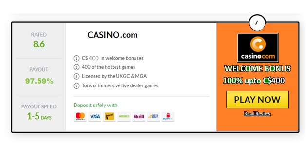 Casino.com- live