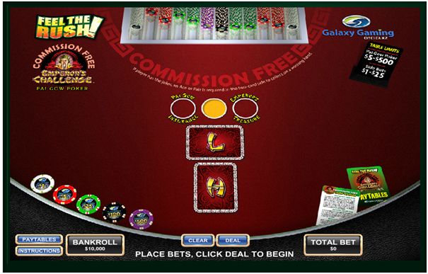 Commission free pai gow