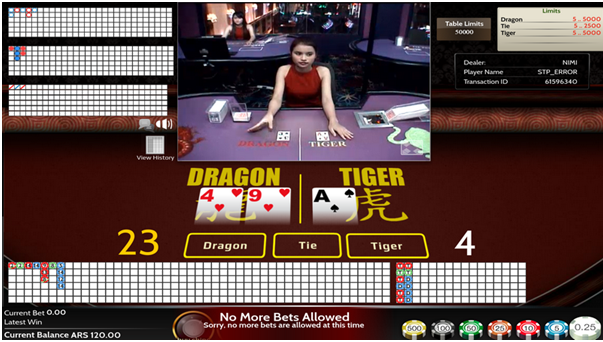 Dragon Tiger- Live Dealer game - How to play