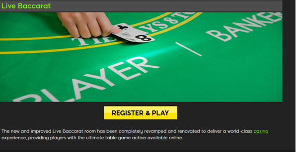 How to play Live Baccarat