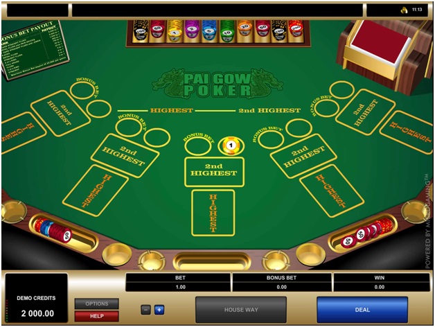 How to play Pai Gow poker