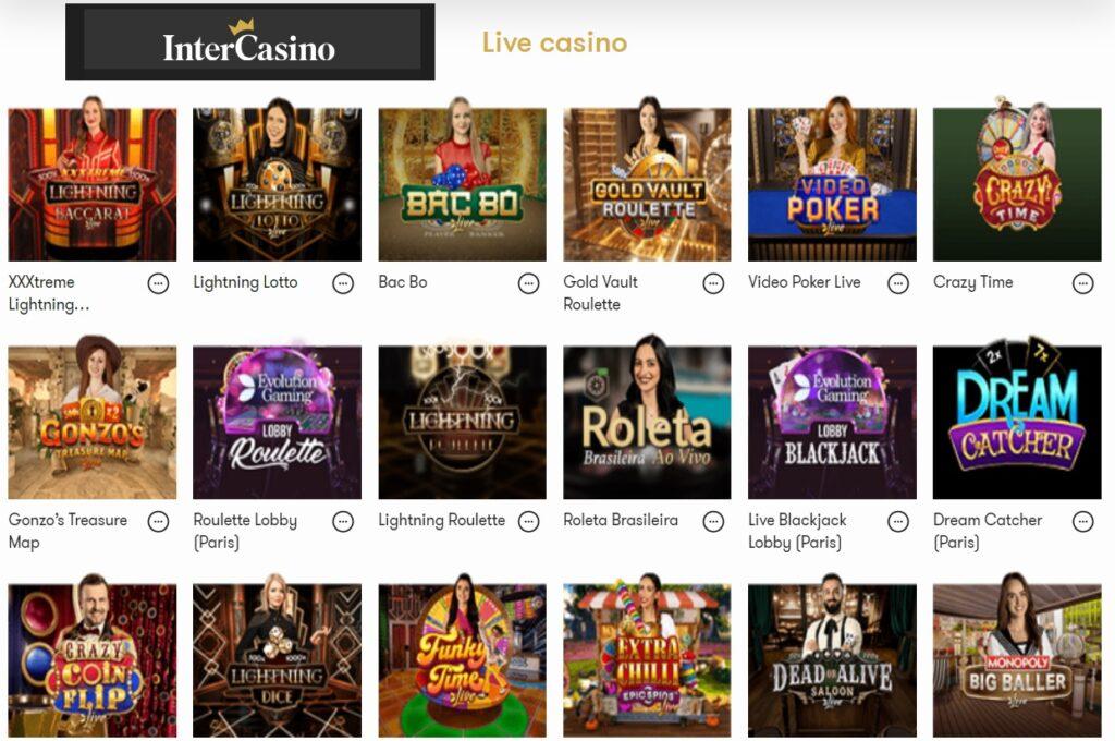 Intercasino - Live Casino