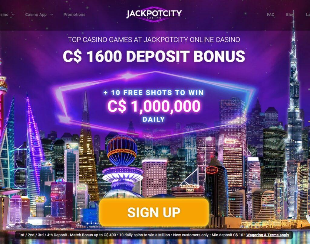 Jackpot city casino Canada homepage
