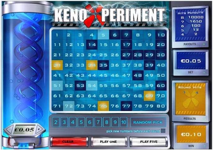 Keno Experiment game