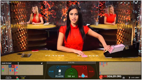 Evolution gaming live dealer Baccarat to enjoy