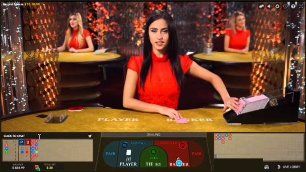 Live Baccarat eSqueeze- Play online at Play Now Canada Live Casino