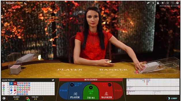 Live Baccarat game to play