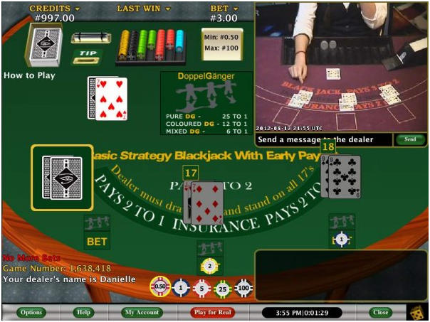 How to play Live Blackjack with early payouts