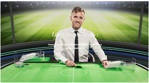 Live Football Studio game at live casino