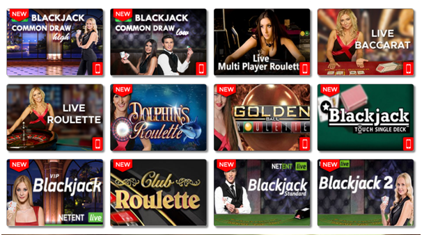 Live Mobile Casino Canada games