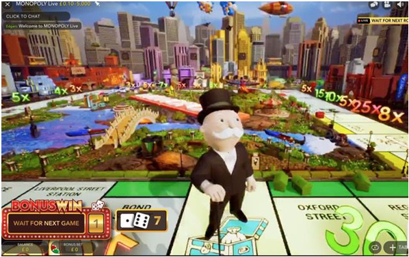 Bonus at Live Monopoly