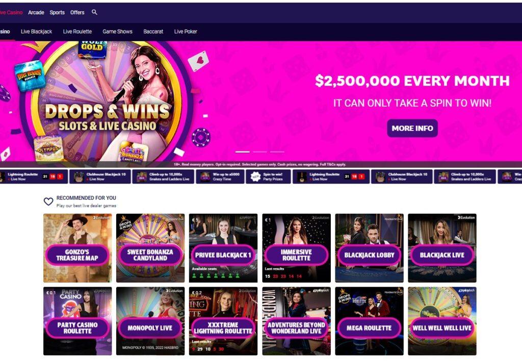 Party Casino Live Promo