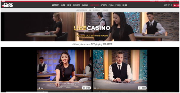 Play Now Live Casino