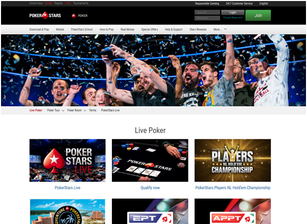 Poker star live casino