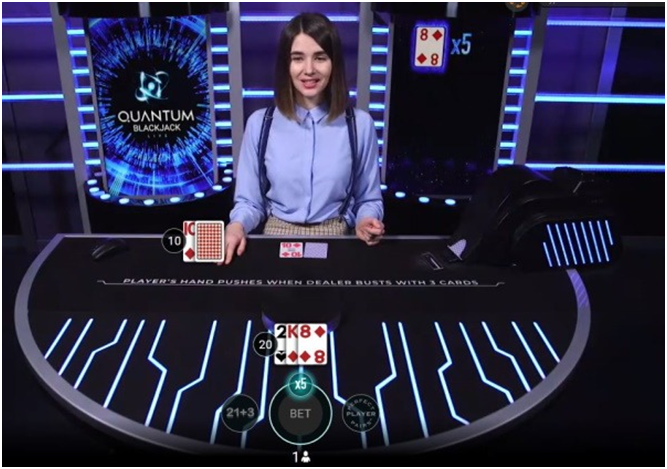 Quantum Blackjack live bets