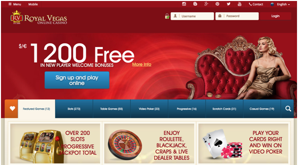 Royal Vegas Casino Bonus $1200