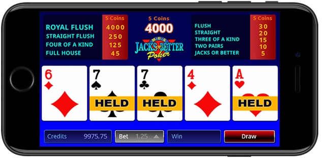 Video poker at Royal Vegas