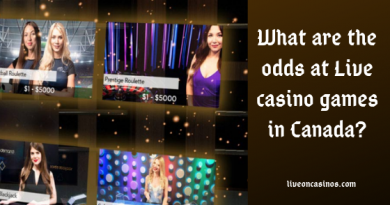 What are the odds at Live casino games in Canada?