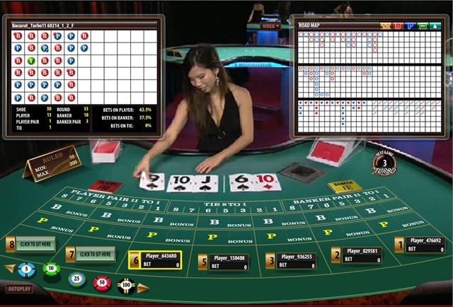 Live dealer Baccarat at RoyalVegas