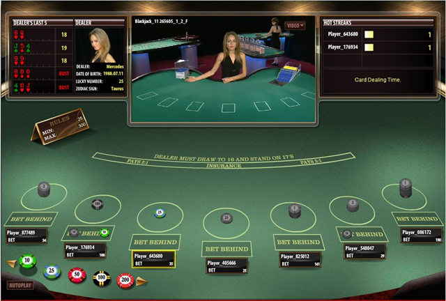 Live Dealer Blackjack at Platinum Play