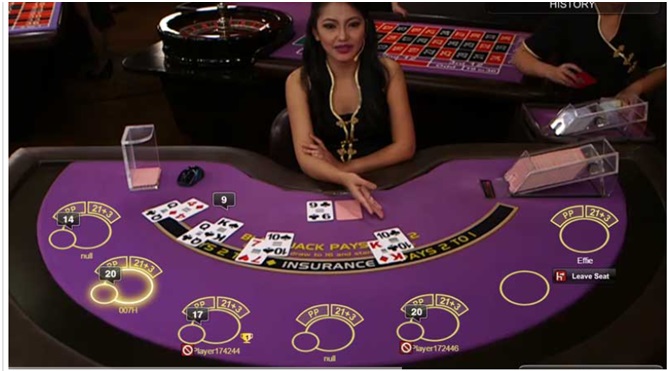 play Live Amber Blackjack online at Casinos